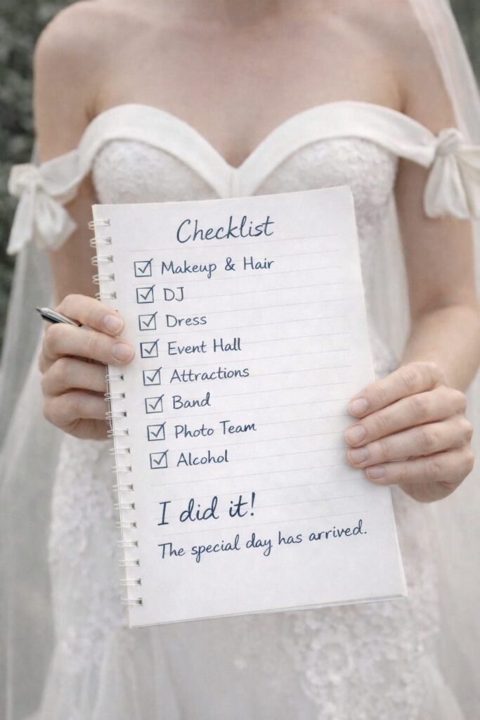 רשימת הכנות לכלה לפני חתונה – הצ'ק ליסט שכל כלה צריכה לפני היום הגדול